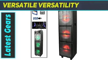 beFree Sound Party Lights Triple 10 Inch Subwoofers Bluetooth Portable Speaker Review