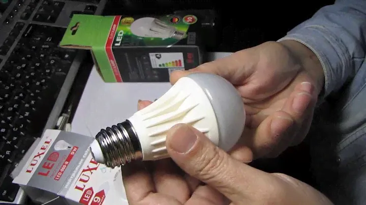 Тест № 3 Светодиодные лампы Luxel 9Вт и EUROLAMP 11Вт