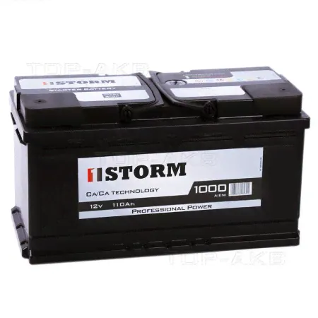 Автомобильный аккумулятор Storm Professional Power 110R 1000A 353x175x190-0