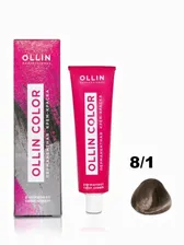 OLLIN PROFESSIONAL Крем-краска для окрашивания волос OLLIN COLOR 8/1 светло-русый пепельный 60 мл