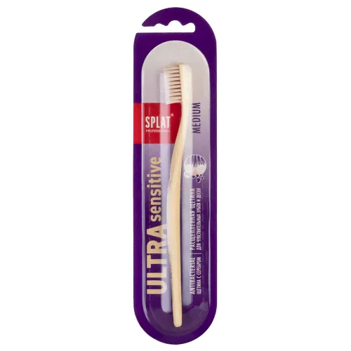 Зубная щетка Splat sensitive professional silver medium-0