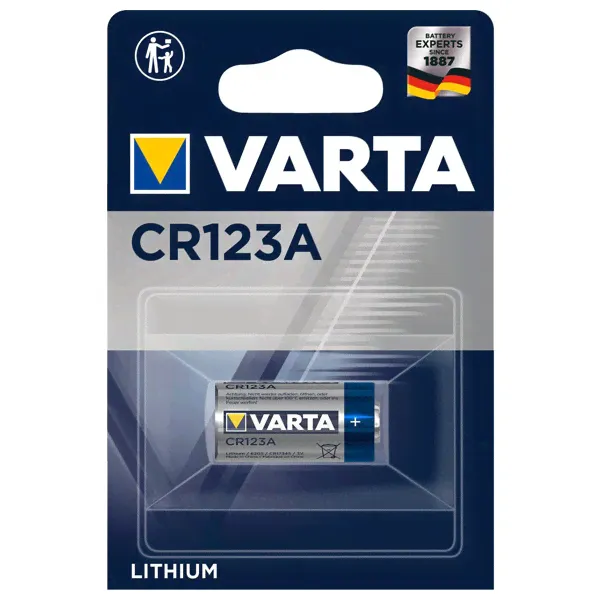 Батарейка CR123A/123/CR123/CR17345 Varta Professional (упаковка 1шт) 06205301401