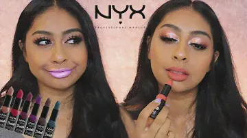 NEW NYX SUEDE MATTE LIPSTICKS! IS THIS FORMULA AND PIGMENTATION FOR REAL?!