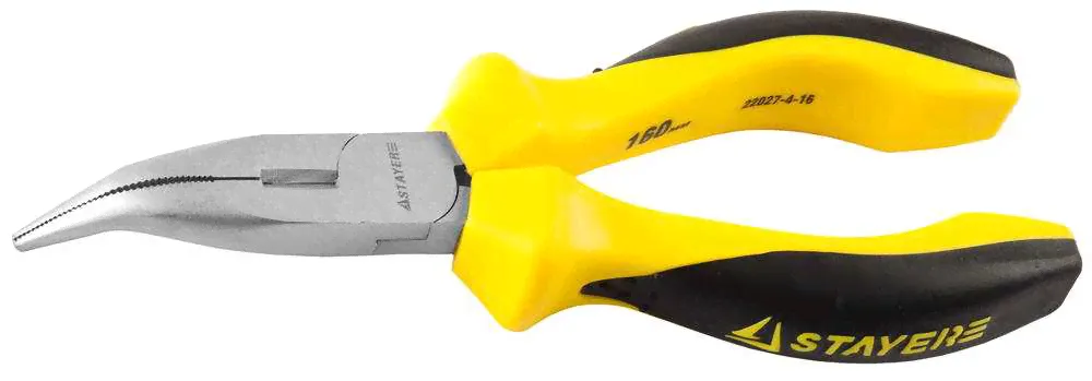 Тонкогубцы изогнутые, 160 мм, STAYER, PROFESSIONAL, 22027-4-16_z01-0