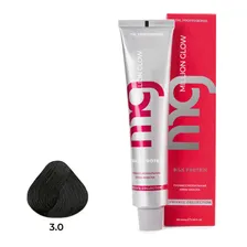 TNL PROFESSIONAL - Крем-краска для волос Million glow Private collection Silk protein 3.0 Темный коричневый (100 мл)