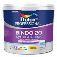 Краска для кухни и ванной Dulux Professional Bindo 20 база BW полуматовая 2,5 л