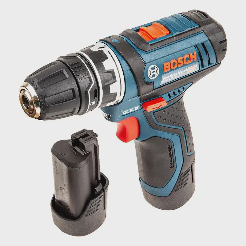 Bosch GSR 12V-15 FC Professional аккумуляторный шуруповерт (2 x 2 Ач, ЗУ), 06019F6001