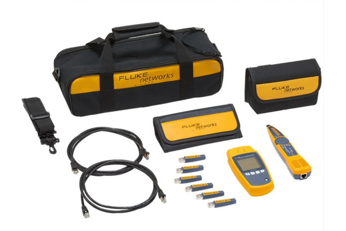 Fluke Networks MS-POE-KIT Microscanner PoE Professional Kit с детектором Intellitone Pro 200 Probe и комплектом удаленных идентификаторов-1