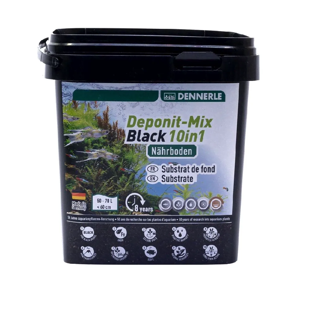 Грунт Dennerle DeponitMix Professional Black 10в1 (2,4 кг)