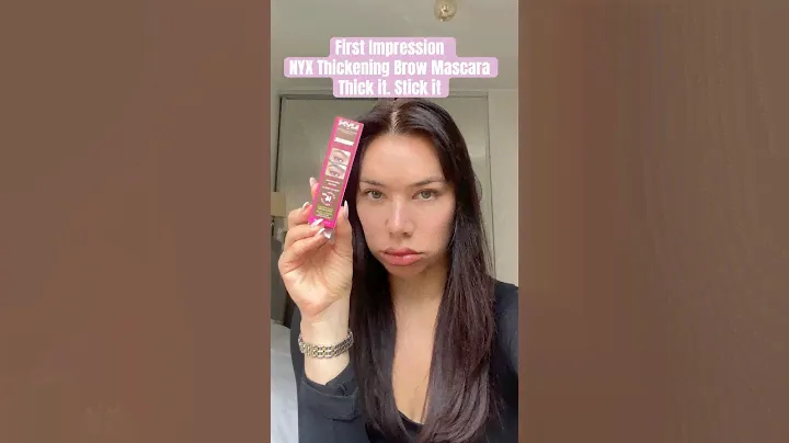 Testing NYX Thick it! Stick it! Thickening brow mascara in brunette #nyxcosmetics #browgel #makeup