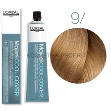 Краска - крем для волос Loreal Professional Majirel Cool Cover 9 очень светлый блондин 50 мл
