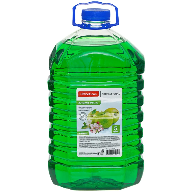 Мыло жидкое 5 л. OfficeClean Professional универсальное Яблоко-0