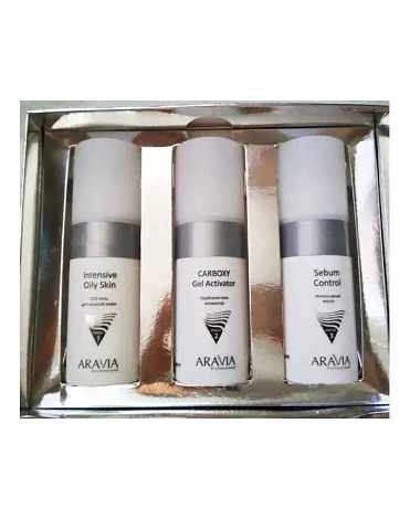 Набор карбокситерапии CO2 Oily Skin Set для жирной кожи лица, ARAVIA Professional-0
