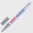 Маркер-краска лаковый (paint marker) 2 мм, серебряный, нитро-основа, алюминиевый корпус, BRAUBERG PROFESSIONAL PLUS, 151442