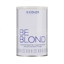 Пудра осветляющая V-Color Professional Be blond Голубая (500 г)