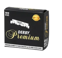 Односторонние лезвия Derby professional Premium. 100 шт.