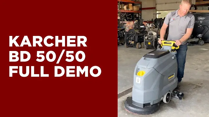 Скруббер Karcher BD 50/50 в действии