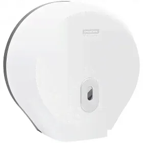Диспенсер для туалетной бумаги рулонной OfficeClean Professional, пластик, белый (274672)-0