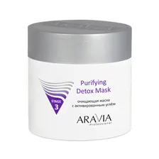 Aravia Professional Purifying Detox Mask - Очищающая маска с активированным углём, 300 мл, бренд - ARAVIA Professional