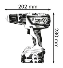 Аккумуляторная ударная дрель-шуруповёрт BOSCH GSB 18-2-LI Plus Professional (6019E7120)