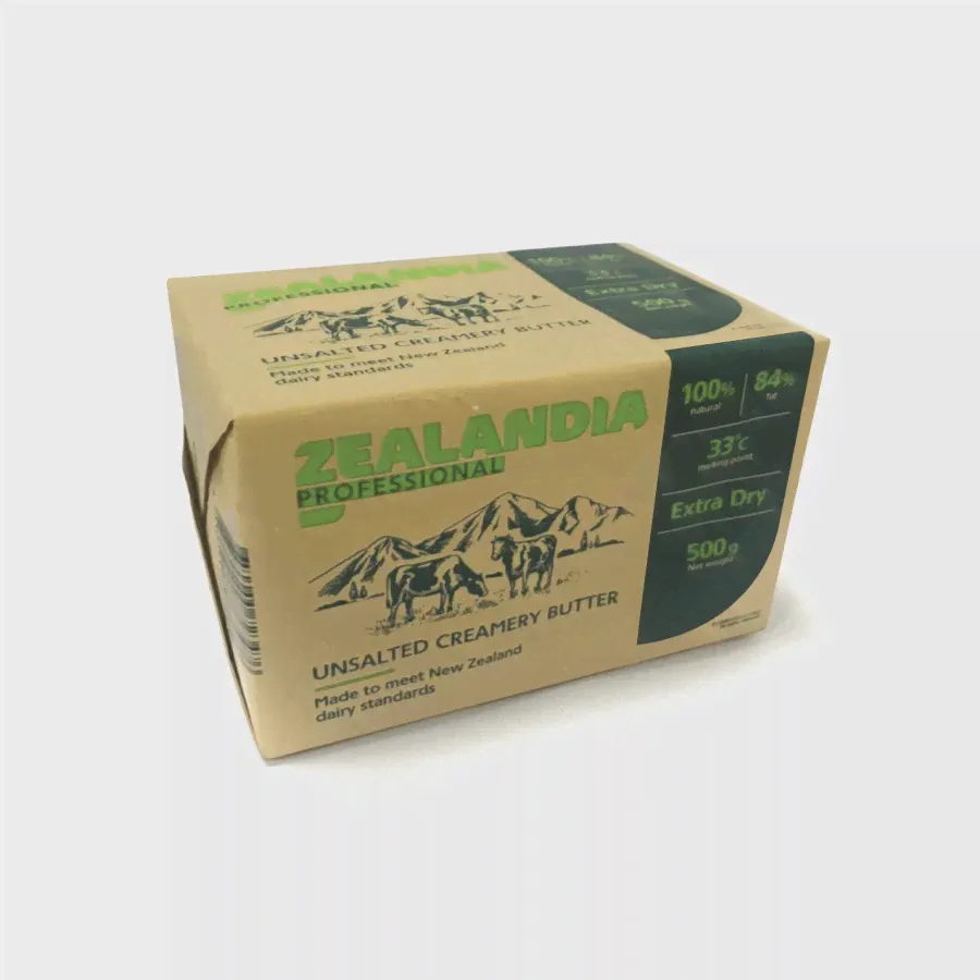Масло сливочное 500 г 84 % Зеландия Профессиональное / Zealandia Professional