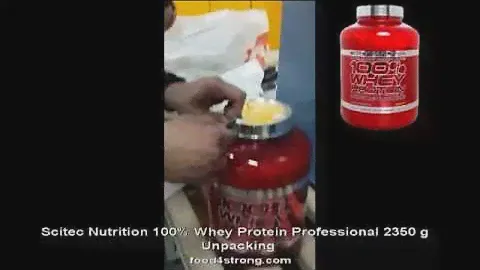 Scitec Nutrition Whey Protein Professional  - Видео Распаковка