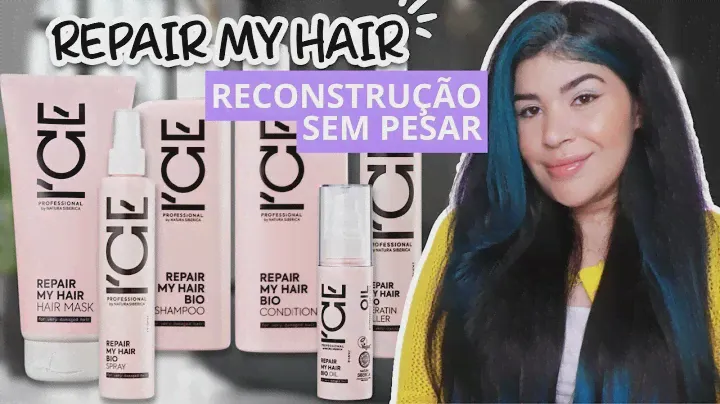 ❄️REPAIR MY HAIR ICE PROFESSIONAL: Reconstrução sem pesar os fios [Low Poo]
