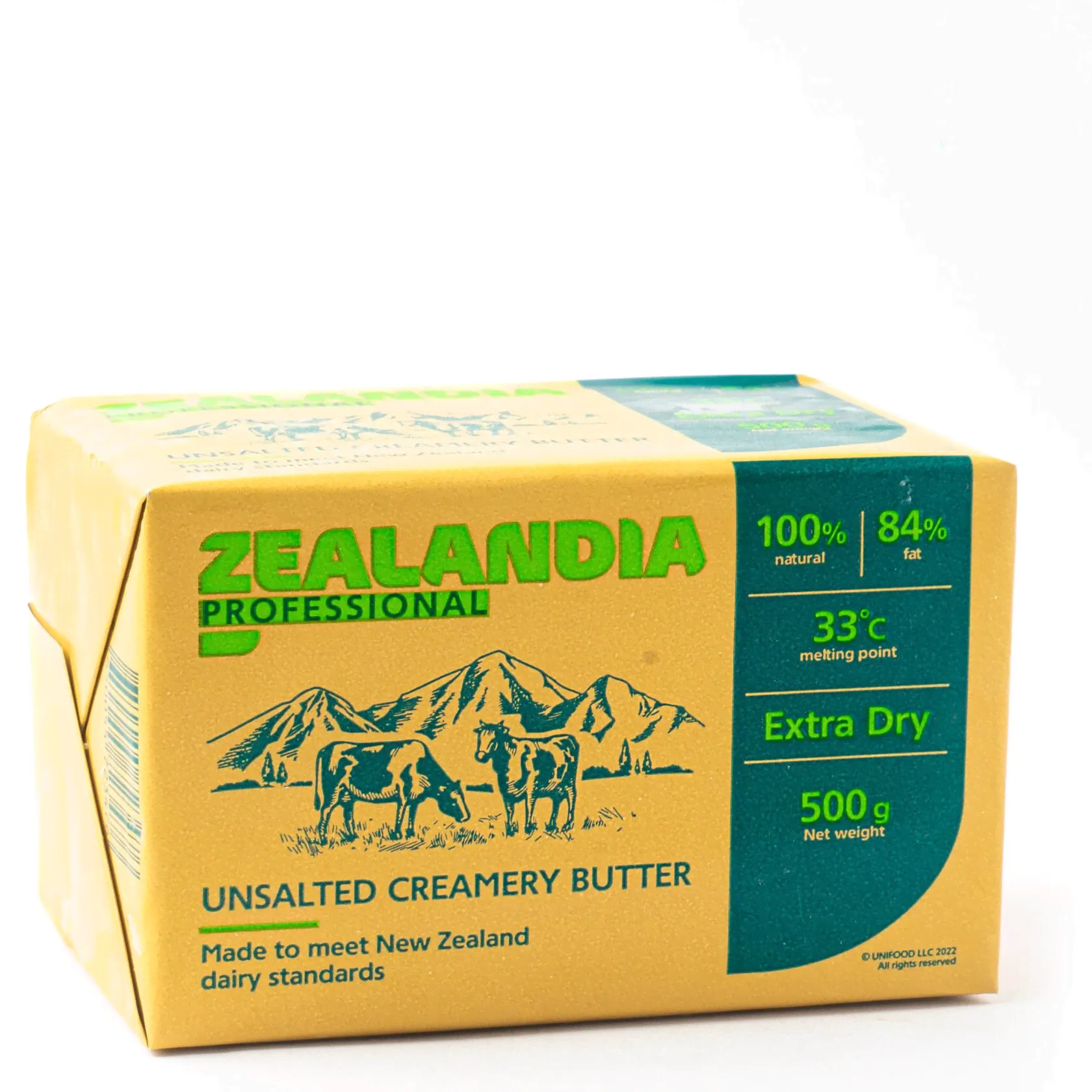 Масло сладкосливочное несолёное фасованное м.д.ж. 84%, ZEALANDIA PROFESSIONAL 0,5 кг-0