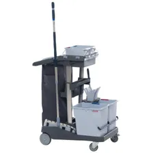 Тележка уборочная многофункциональная Vileda Professional Волео Про 2х25 л + 2х6 л на базе туннельного отжима УльтраСпид (арт. производителя 145117)