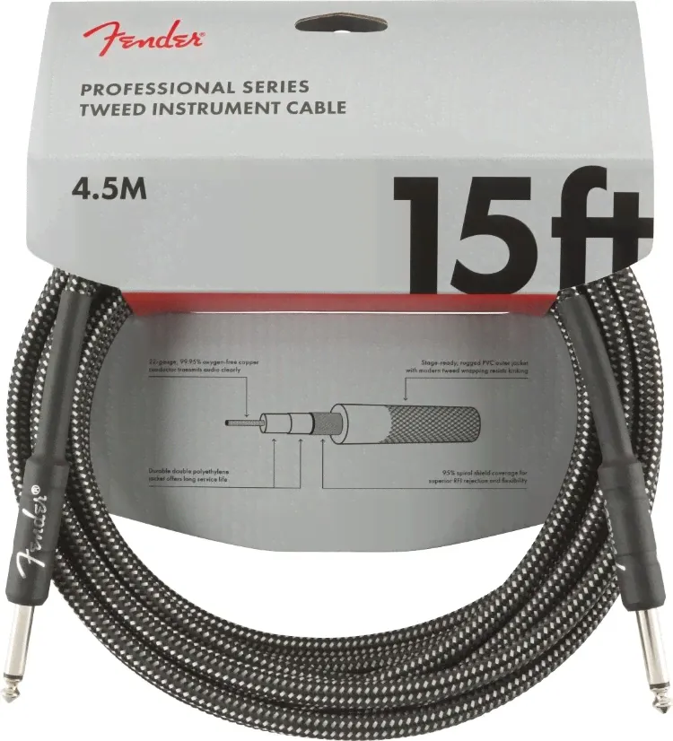Кабель Fender Professional Series 099-0820-065 4.5 м черный-0