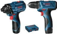 Набор Bosch: аккумуляторная дрель-шуруповерт GSR 120-LI Professional + импульсный гайковерт GDR 120-LI Professional 0.601.9F0.002