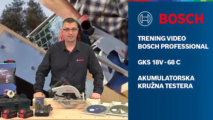 Trening Bosch Professional: GKS 18V - 68 C akumulatorska kružna testera