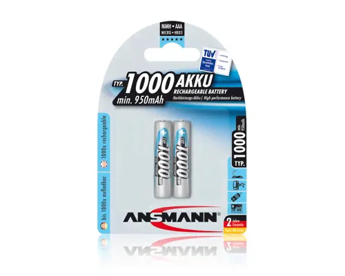 Аккумулятор ANSMANN 1000 AAA Professional 5030892 BL2-0
