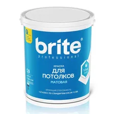 Краска для потолков ВД BRITE PROFESSIONAL матовая 0,9л