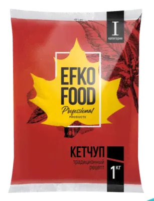 Кетчуп EFKO FOOD professional томатный 1 категория 1кг