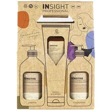 Набор подарочный Insight Professional Sensitive (шампунь + кондиционер + маска)