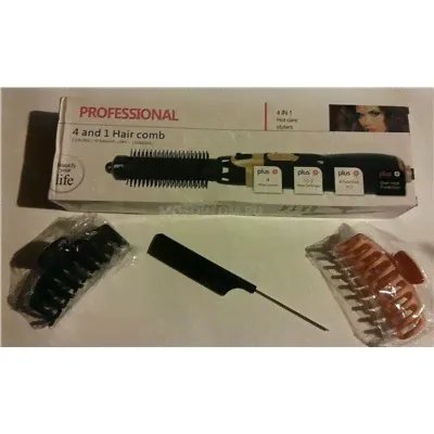 Фен-щетка для волос 4в1 Professional 4 And 1 Hair Comb Curling BDS-1801 оптом-4