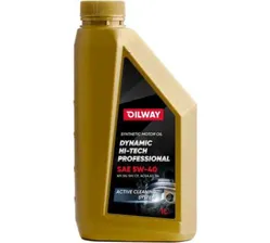 Масло моторное OILWAY Dynamic Hi-Tech Professional 5W-40, API SN/CF, ACEA A3/B4 1L