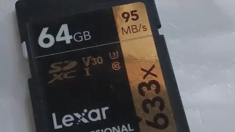 тест карты памяти SD XC LEXAR PROFESSIONAL 64 GB ВИДЕОКАМЕРА FULLHD PANASONIC HC V 160