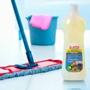 Средство для мытья пола 1 кг, ЛАЙМА PROFESSIONAL концентрат, "Лимон", 601607