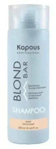Kapous Professional Питательный оттеночный шампунь ПЕСОЧНЫЙ Blond Bar, 200мл-0