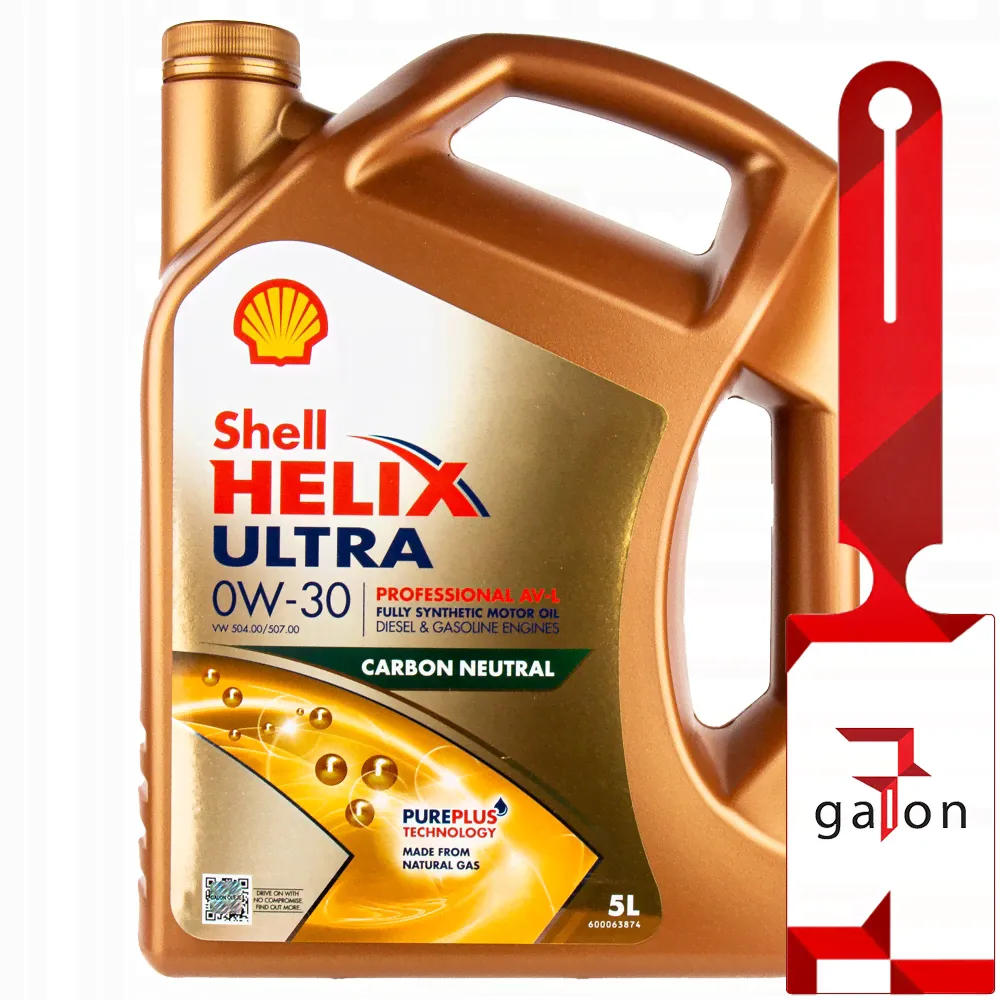 SHELL Ultra Professional AV-L 0W30 5л - синтетическое моторное масло-0