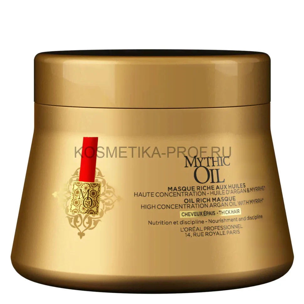 Маска питательная для плотных волос Loreal Professional Mythic Oil 200 мл