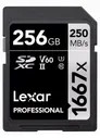 Lexar SDXC Professional 256 ГБ 250 МБ/с V60 1667x