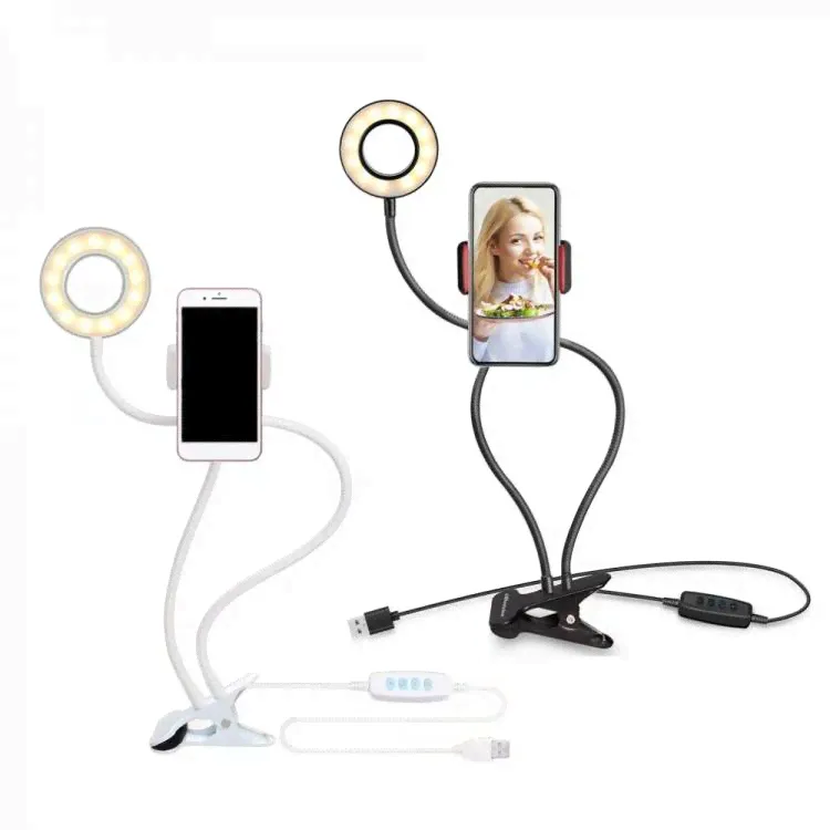 Гибкий держатель с LED подсветкой Professional Live Stream