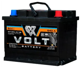 Аккумулятор автомобильный VOLT PROFESSIONAL 6СТ-60.1 (КАЙНАР)