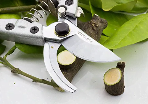 Bypass Pruning Shears Heavy Duty Hand Garden Scissors Professional Trimmer Secateurs,Carbon Steel SK5 Blade-2