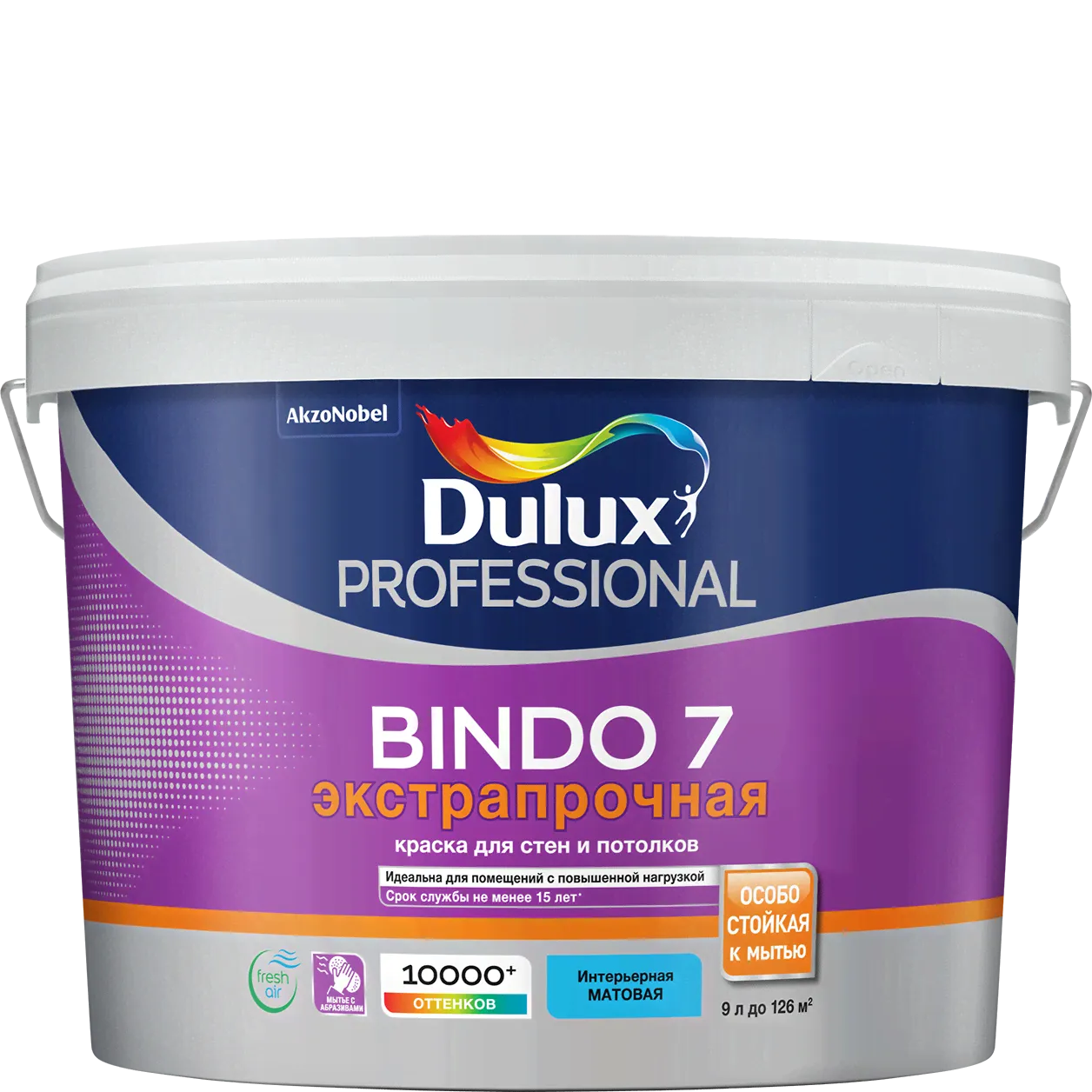Dulux Professional Bindo 7 мат BW 9л (5302491)