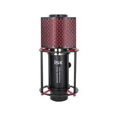 iSK S600 condenser microphone rocket professional shouting wheat anchor live equipment sound card set network K song recording microphone