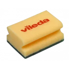 Губка Средняя жесткость, зеленый абразив 9,5х7см , Vileda Professional